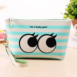 PU Leather Women Day Clutches Bags Makeup Bag