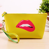 PU Leather Women Day Clutches Bags Makeup Bag