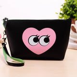 PU Leather Women Day Clutches Bags Makeup Bag