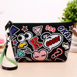 PU Leather Women Day Clutches Bags Makeup Bag