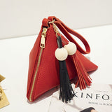 Mini Triangle Women Clutch Purse Hand Bag