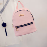 Women Backpacks Bags Leather student bag