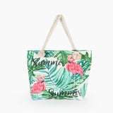 Flamingo Printed Casual Bag baech bags