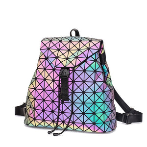 Luminous Geometry Women  Student Drawsting School Bags