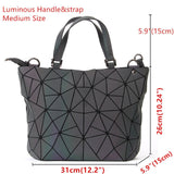 New Geometry Women Bags Luminous  2019 Japan Style