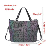 New Geometry Women Bags Luminous  2019 Japan Style