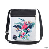 Flamingo Design Canvas Flap Handbags