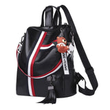 Retro Ladies Backpack Pu Leather School Bag