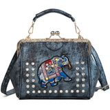 2019 High Quality Crystal elephant Women's Handbags